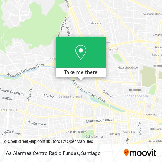 Aa Alarmas Centro Radio Fundas map