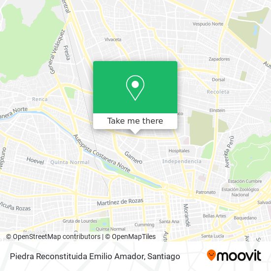 Piedra Reconstituida Emilio Amador map