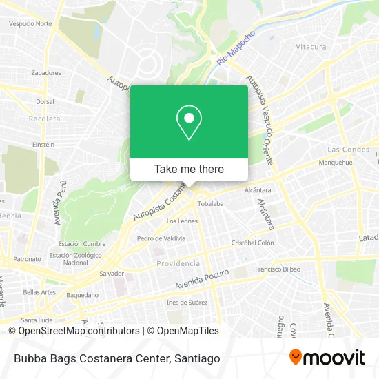 Bubba Bags Costanera Center map