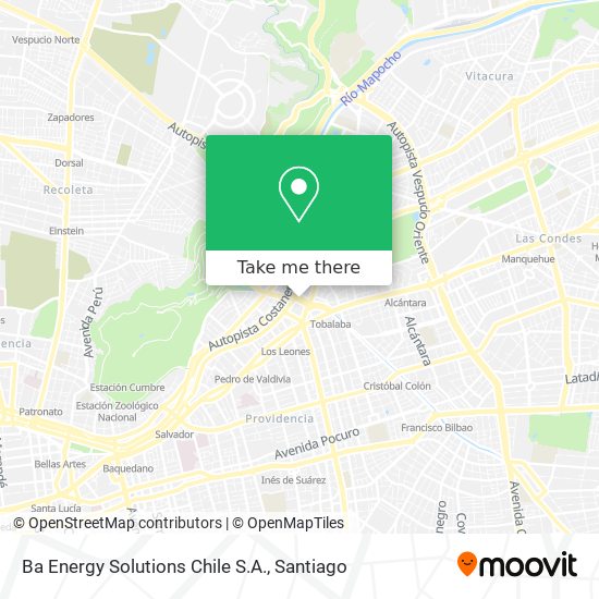 Ba Energy Solutions Chile S.A. map