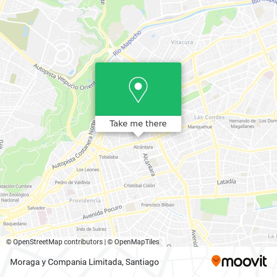Mapa de Moraga y Compania Limitada