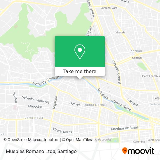 Mapa de Muebles Romano Ltda