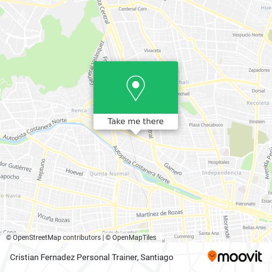 Cristian Fernadez Personal Trainer map