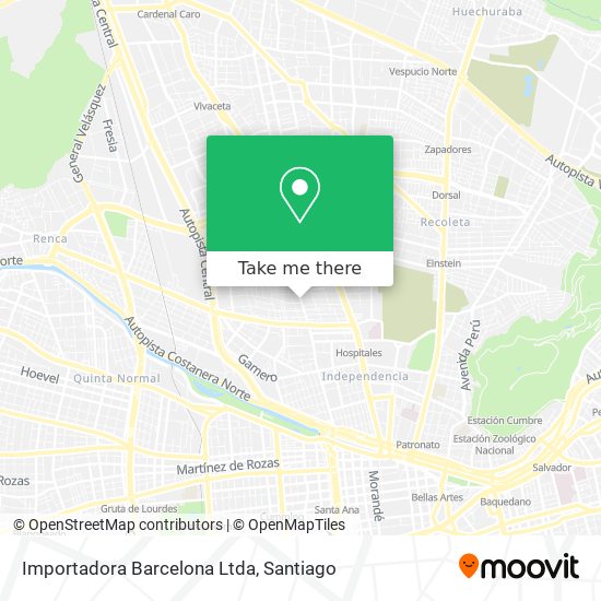 Importadora Barcelona Ltda map