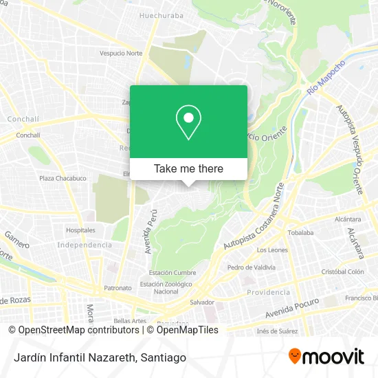 Jardín Infantil Nazareth map