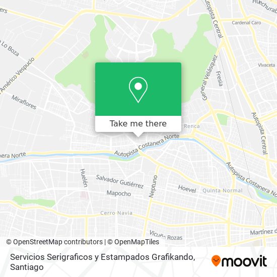 Mapa de Servicios Serigraficos y Estampados Grafikando