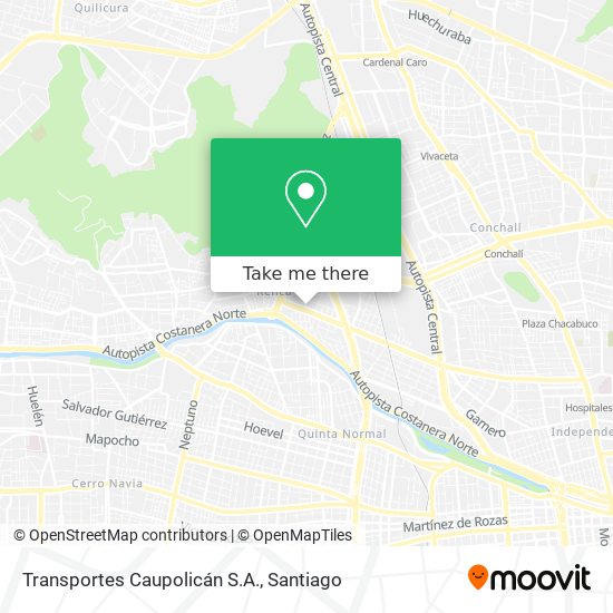 Transportes Caupolicán S.A. map