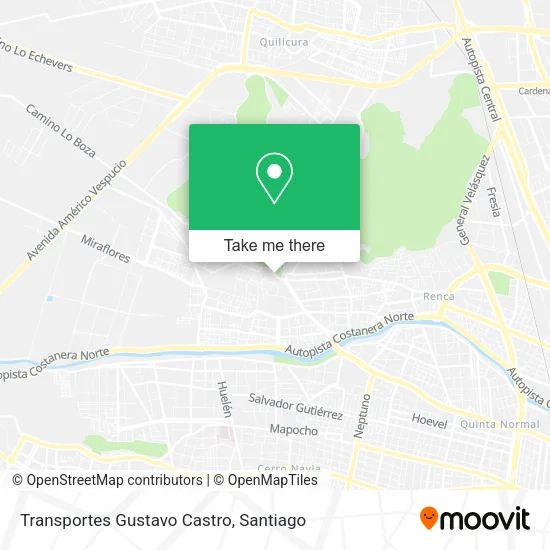 Transportes Gustavo Castro map