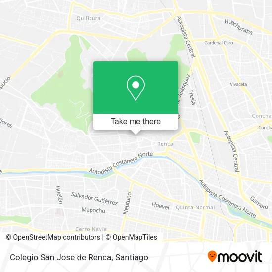 Colegio San Jose de Renca map