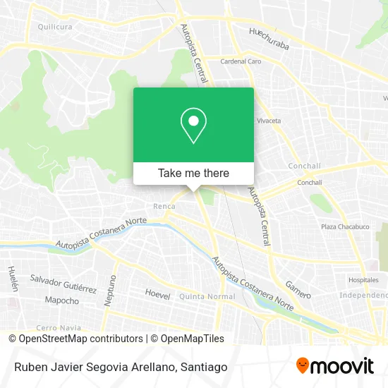 Ruben Javier Segovia Arellano map