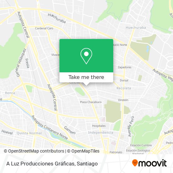 Mapa de A Luz Producciones Gráficas