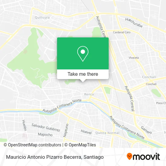 Mauricio Antonio Pizarro Becerra map