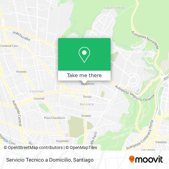 Servicio Tecnico a Domicilio map