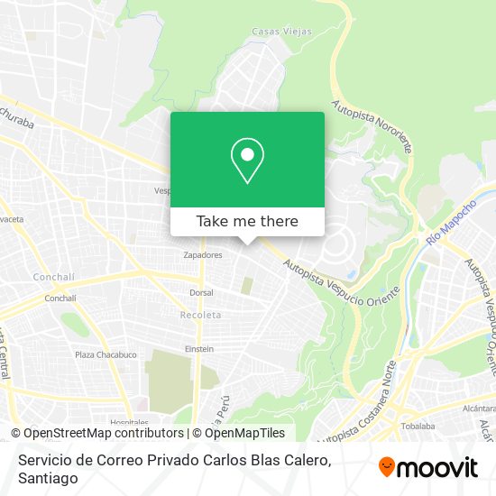 Servicio de Correo Privado Carlos Blas Calero map