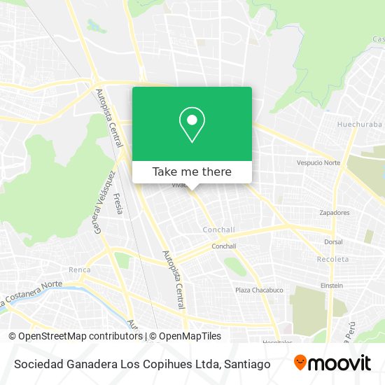 Sociedad Ganadera Los Copihues Ltda map