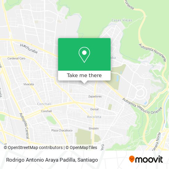 Rodrigo Antonio Araya Padilla map