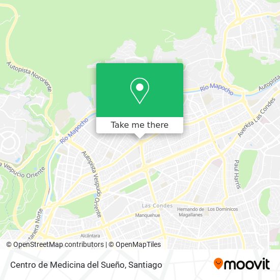 Mapa de Centro de Medicina del Sueño