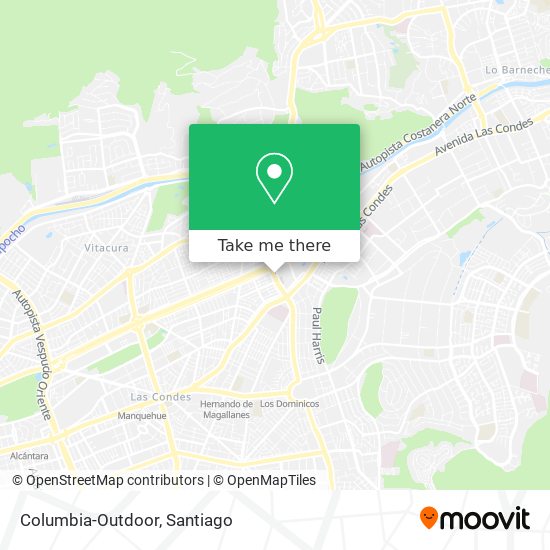 Columbia-Outdoor map