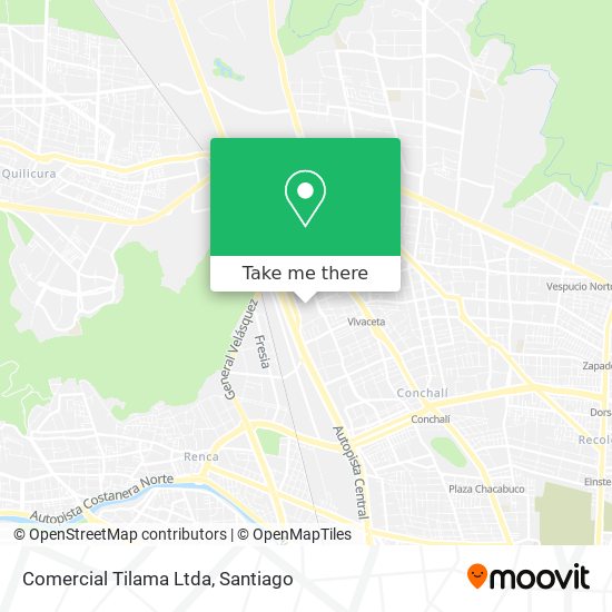 Comercial Tilama Ltda map