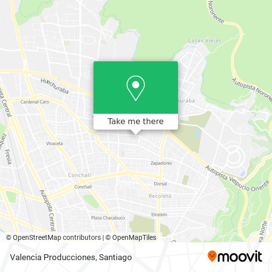 Valencia Producciones map