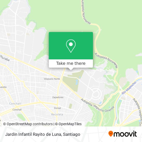 Jardín Infantil Rayito de Luna map