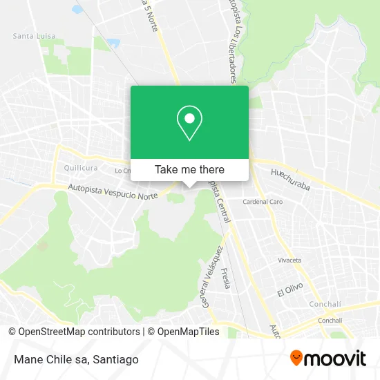 Mane Chile sa map