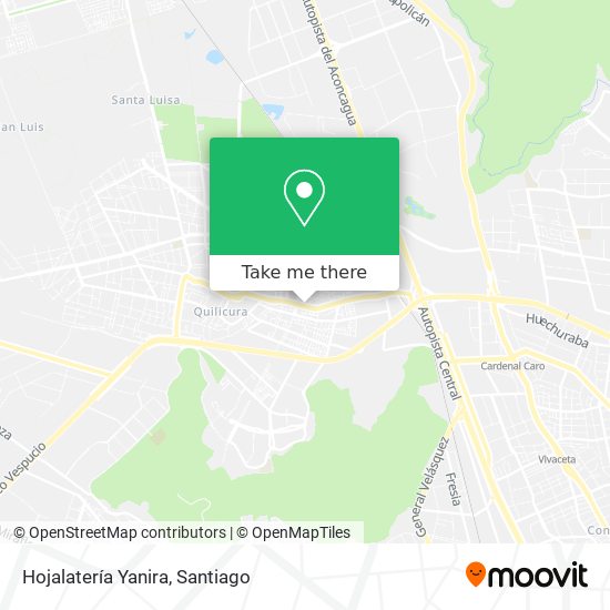 Hojalatería Yanira map