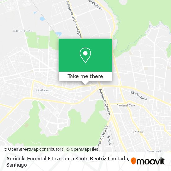 Mapa de Agricola Forestal E Inversora Santa Beatriz Limitada