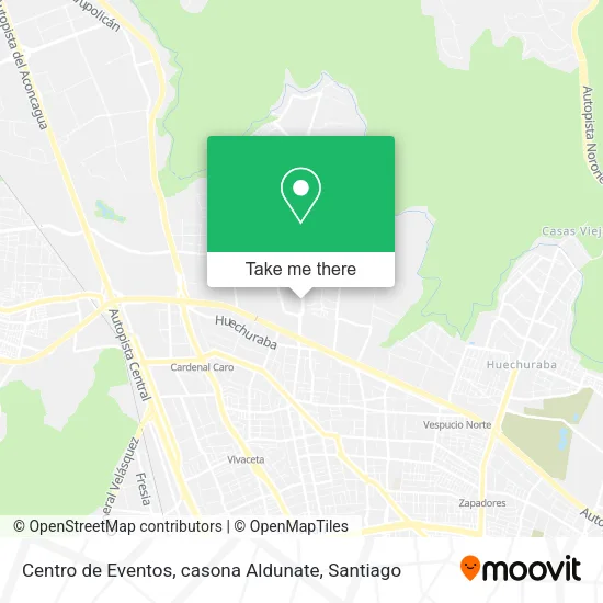 Centro de Eventos, casona Aldunate map