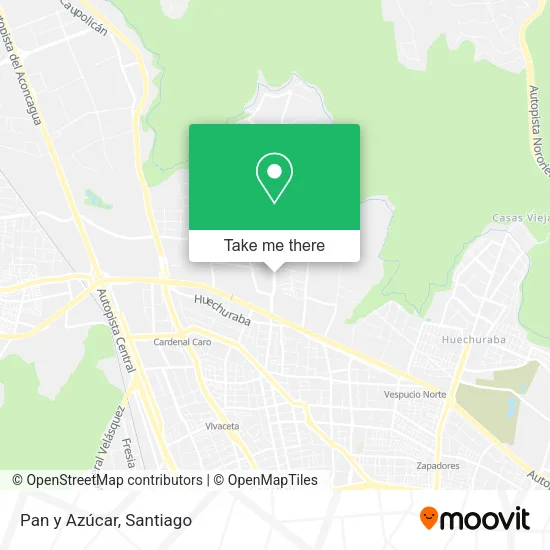 Pan y Azúcar map