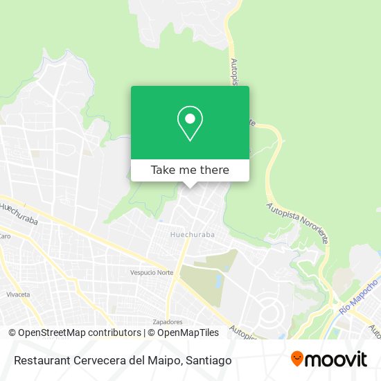 Restaurant Cervecera del Maipo map