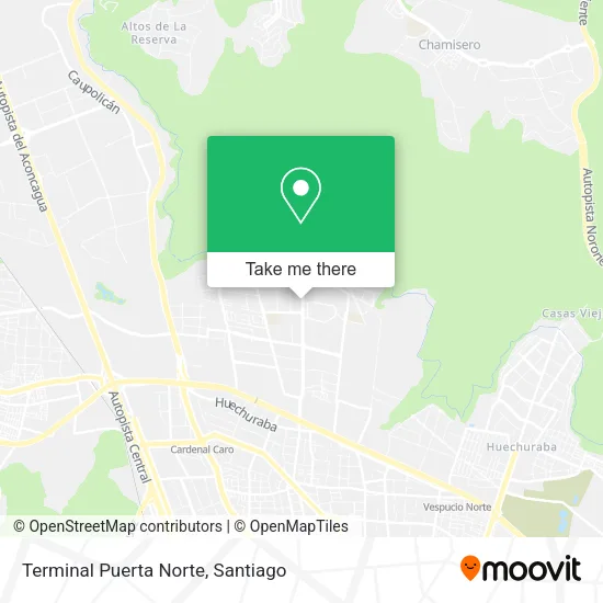 Terminal Puerta Norte map