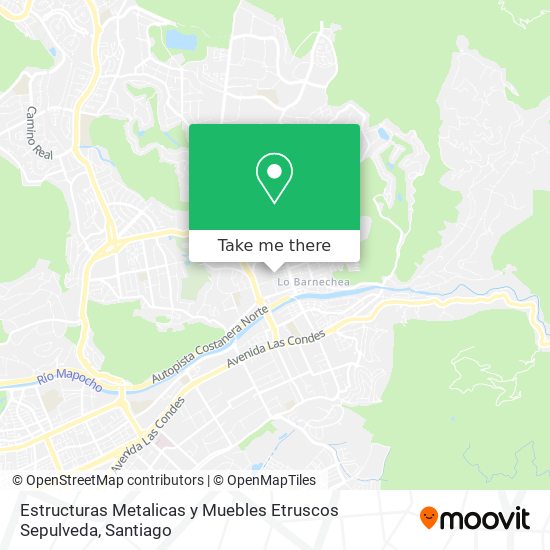 Mapa de Estructuras Metalicas y Muebles Etruscos Sepulveda