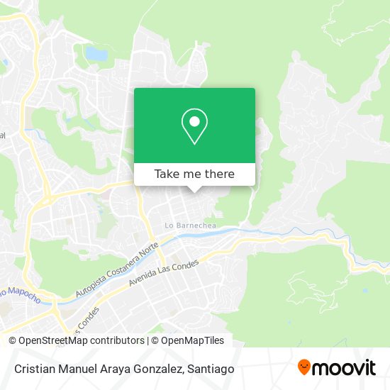 Cristian Manuel Araya Gonzalez map