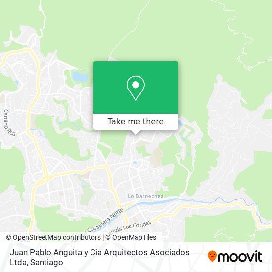 Mapa de Juan Pablo Anguita y Cia Arquitectos Asociados Ltda