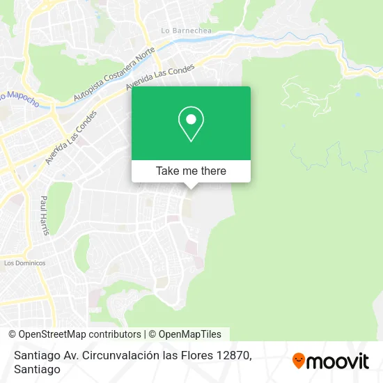 Santiago Av. Circunvalación las Flores 12870 map