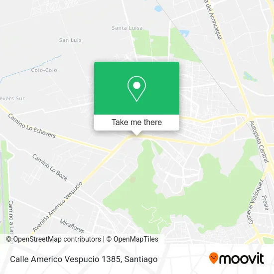 Calle Americo Vespucio 1385 map