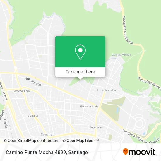 Mapa de Camino Punta Mocha 4899