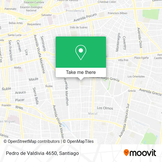 Pedro de Valdivia 4650 map