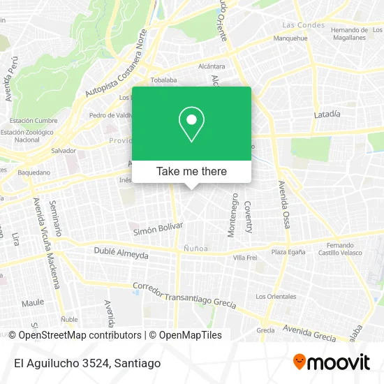 El Aguilucho 3524 map