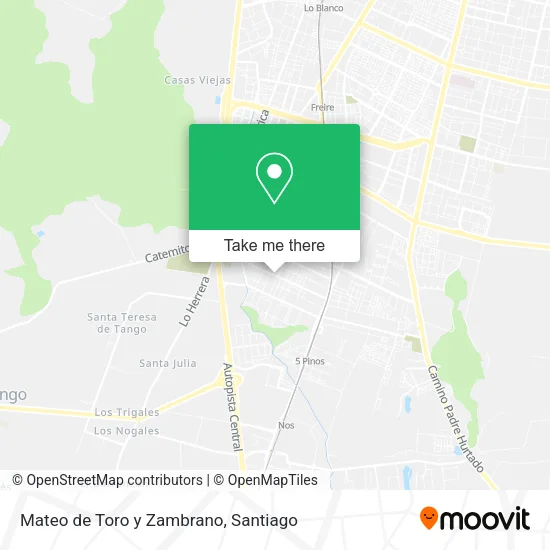 Mateo de Toro y Zambrano map