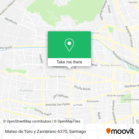 Mateo de Toro y Zambrano 6370 map