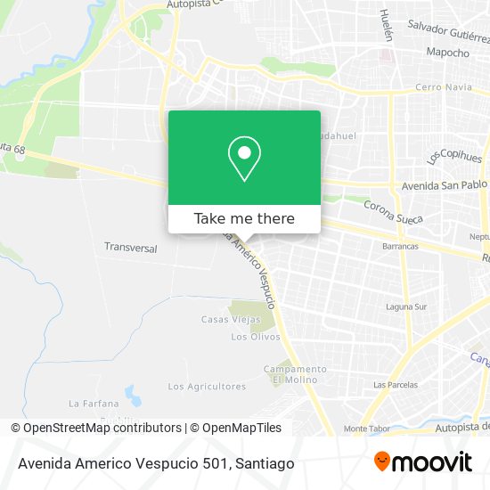 Avenida Americo Vespucio 501 map