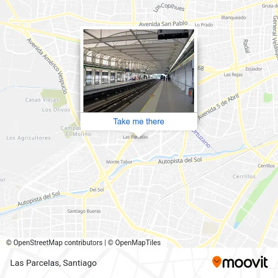 Las Parcelas map