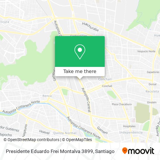 Presidente Eduardo Frei Montalva 3899 map