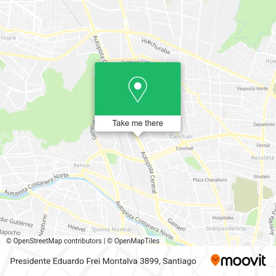 Presidente Eduardo Frei Montalva 3899 map