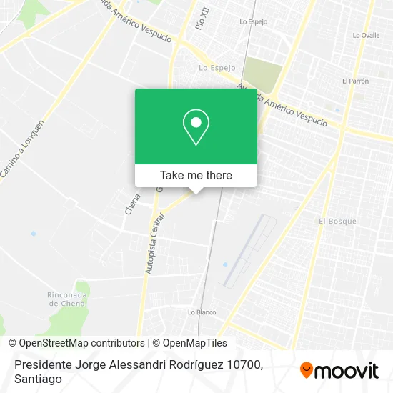 Presidente Jorge Alessandri Rodríguez 10700 map