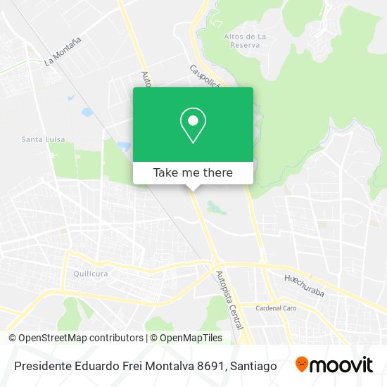 Presidente Eduardo Frei Montalva 8691 map