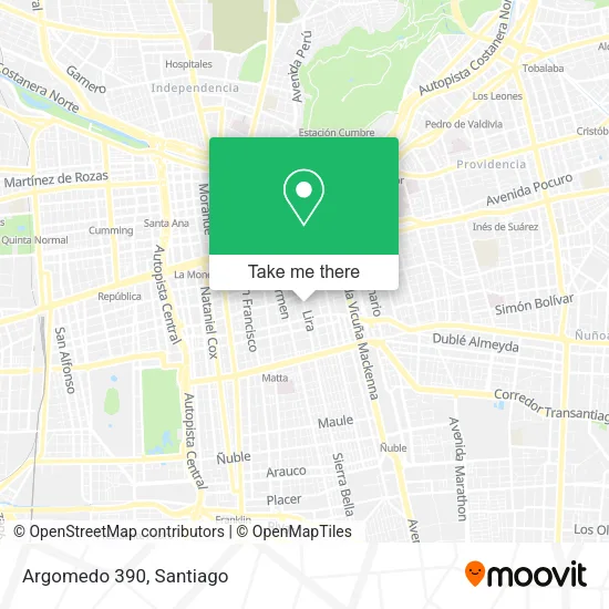 Argomedo 390 map