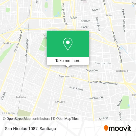San Nicolás 1087 map